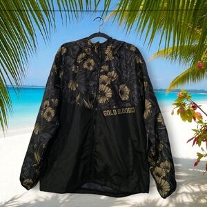 Golden State Warriors Hooded Windbreaker From Adapt -Gold Blooded Size Large